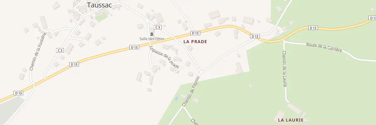 Plan du 5191 La Prade à Taussac