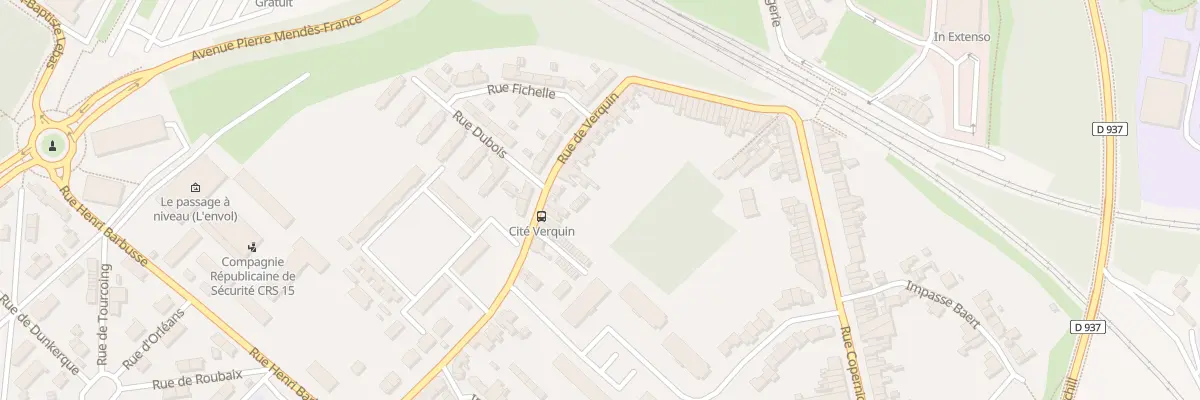 Plan du 199 Rue de Verquin à Béthune