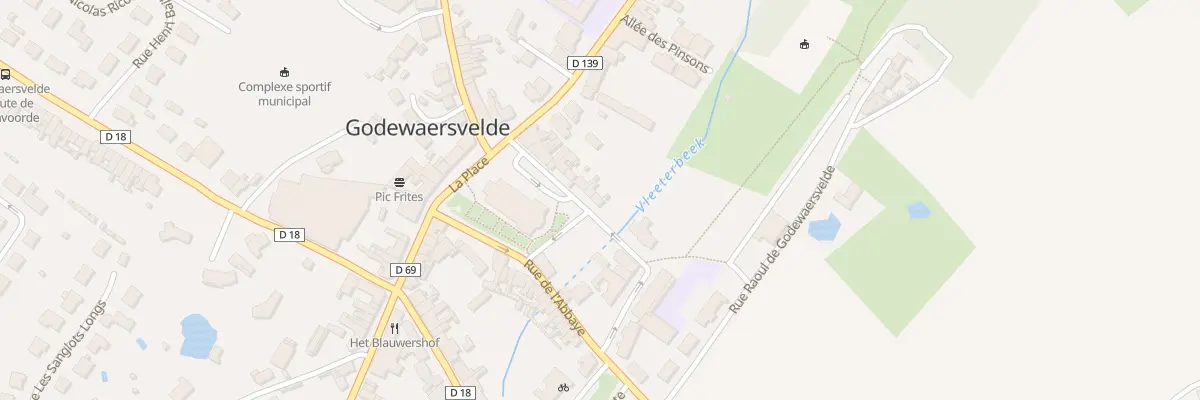 Plan du 75 Rue du Peintre Nicolas Ruyssen à Godewaersvelde