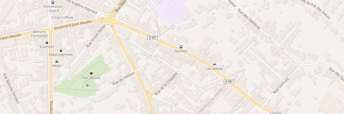 Plan du 182 Rue de Lille à Béthune
