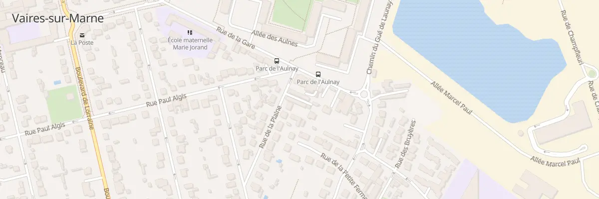 Plan du 1B Rue de la Plaine à Vaires-sur-Marne