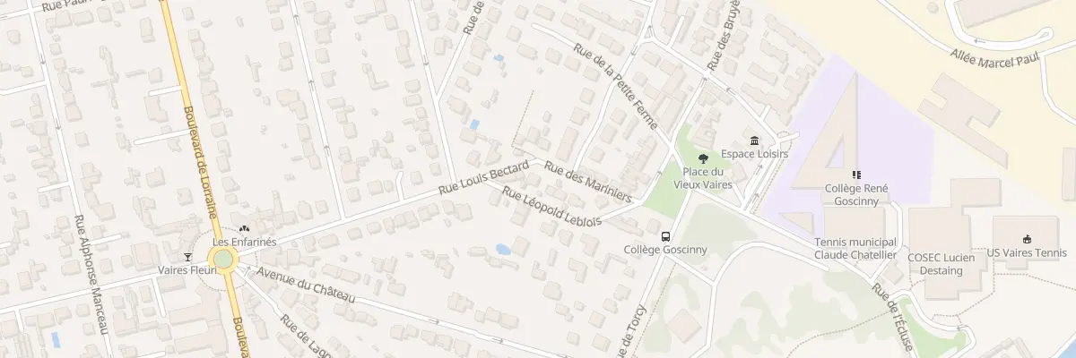 Plan du 1 Rue Louis Bectard à Vaires-sur-Marne
