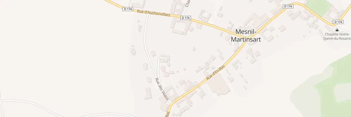 Plan du 8 Rue des Veaux à Mesnil-Martinsart