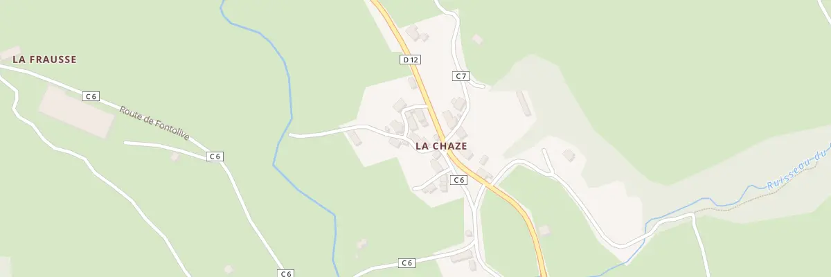 Plan du 5154 La Chaze au Falgoux