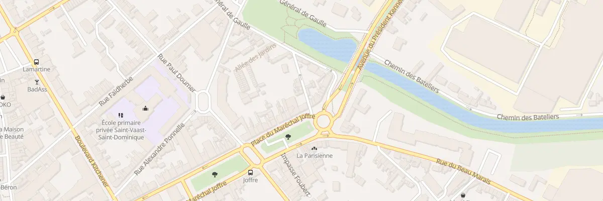 Plan du 311 Pl du Marechal Joffre à Béthune