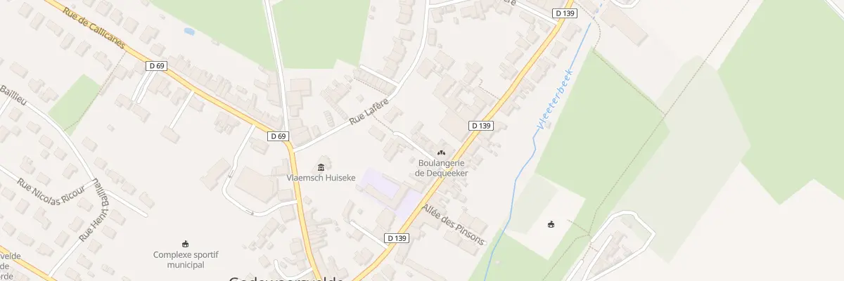 Plan du 36 Imp Benjamin Devos à Godewaersvelde