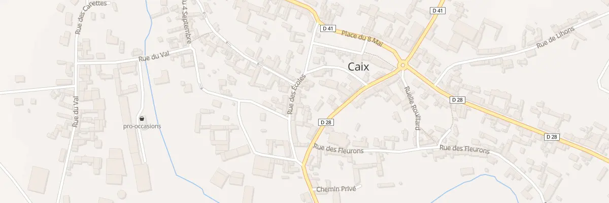 Plan du 5101 Rue des Ecoles à Caix