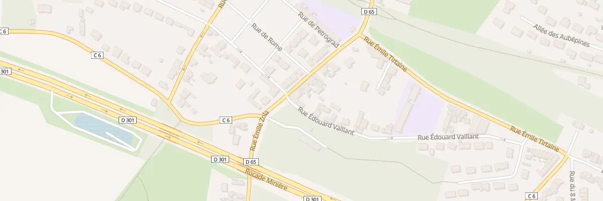 Plan du 9008 Rue Emile Zola à Hersin-Coupigny