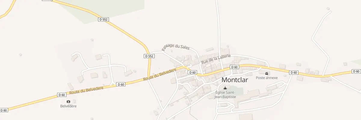 Plan du 5032 Montclar à Montclar