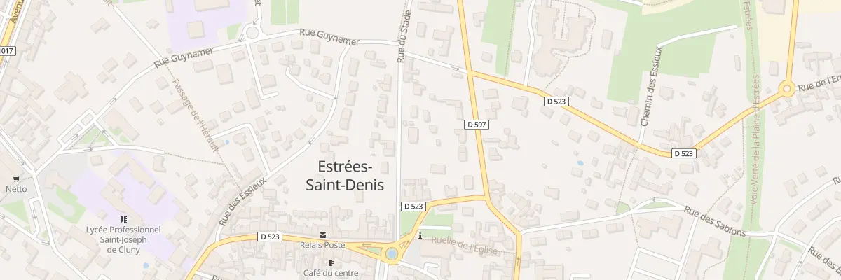 Plan du 2 Rue du Stade à Estrées-Saint-Denis