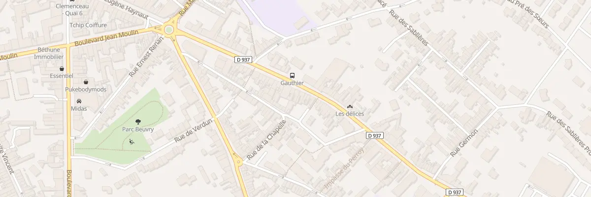 Plan du 214 Rue de Lille à Béthune