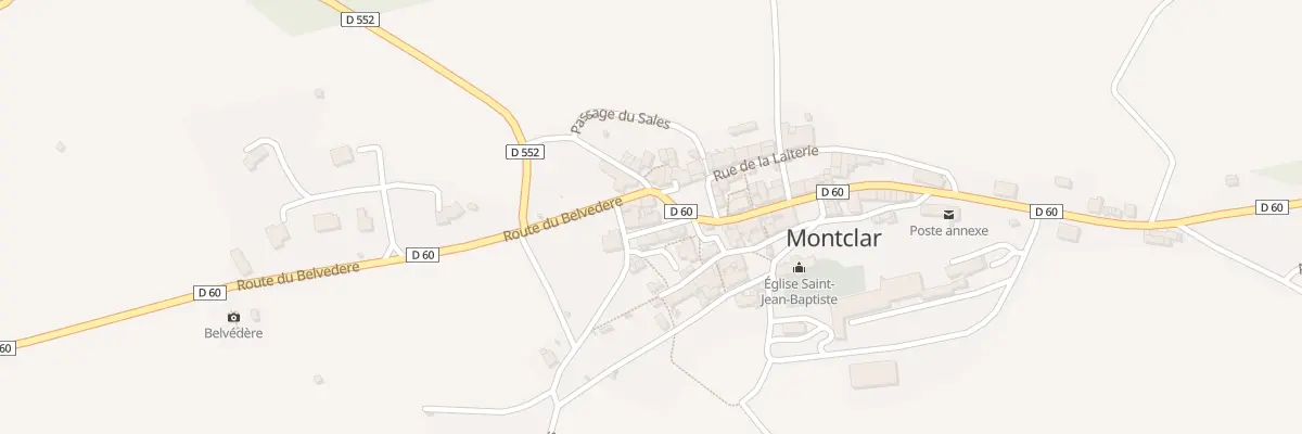 Plan du 5104 Montclar à Montclar