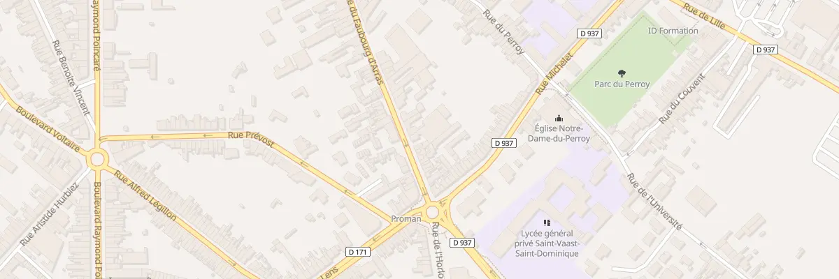 Plan du 459 Rue du Faubourg d’Arras à Béthune