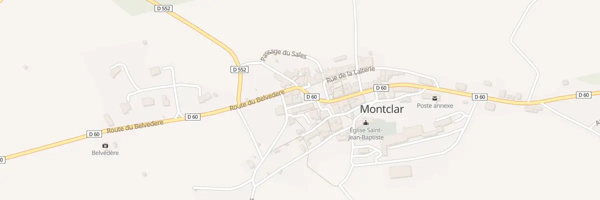 Plan du 5039 Montclar à Montclar