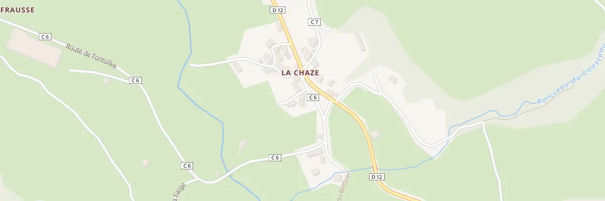 Plan du 5162 La Chaze au Falgoux