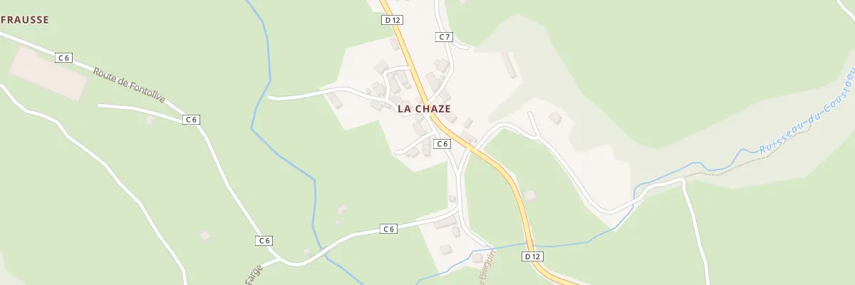 Plan du 5163 La Chaze au Falgoux