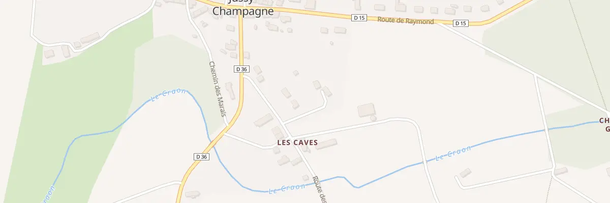 Plan du 7 Rte des Caves à Jussy-Champagne