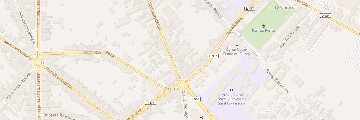 Plan du 479 Rue du Faubourg d’Arras à Béthune
