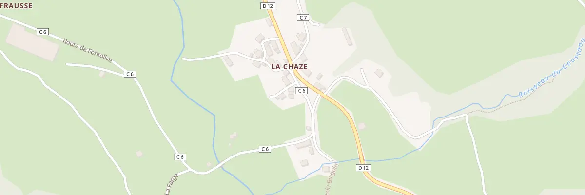 Plan du 5161 La Chaze au Falgoux
