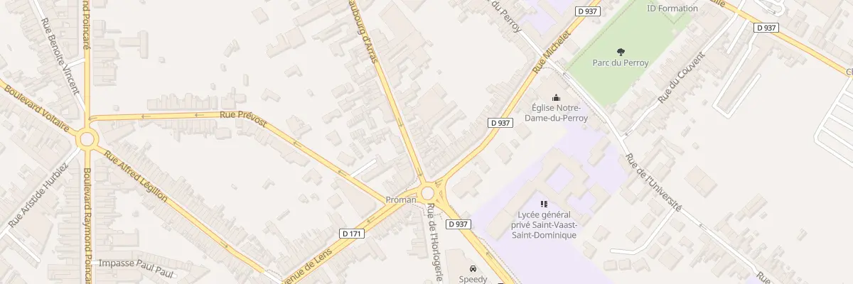 Plan du 485 Rue du Faubourg d’Arras à Béthune