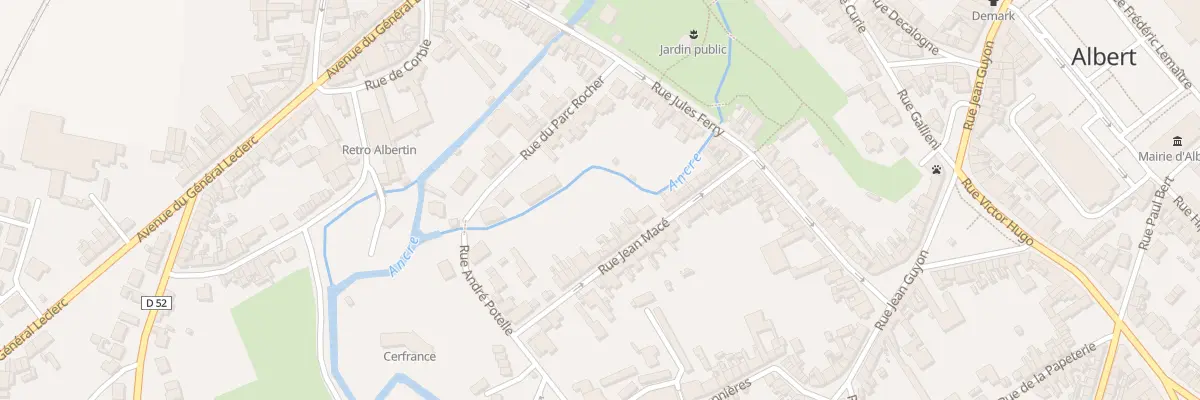Plan du 38 Rue Jean Macé à Albert