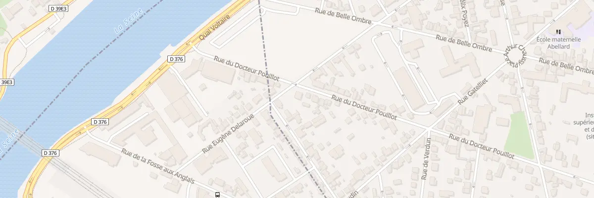 Plan du 75 Rue du Docteur Pouillot à Melun