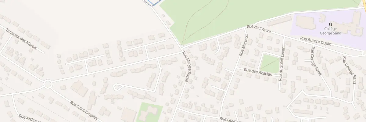 Plan du 33 Rue Maryse Bastié à Avord