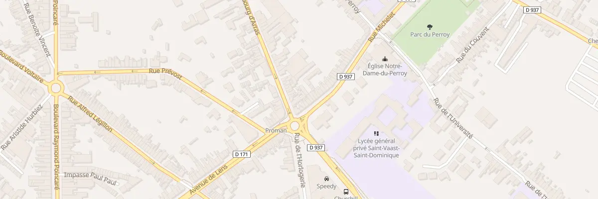 Plan du 511 Rue du Faubourg d’Arras à Béthune