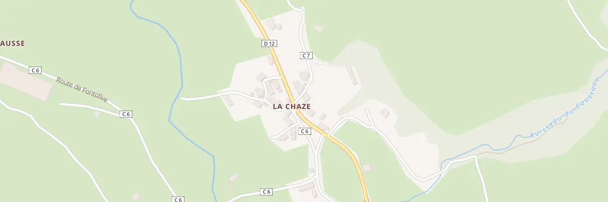 Plan du 5167 La Chaze au Falgoux