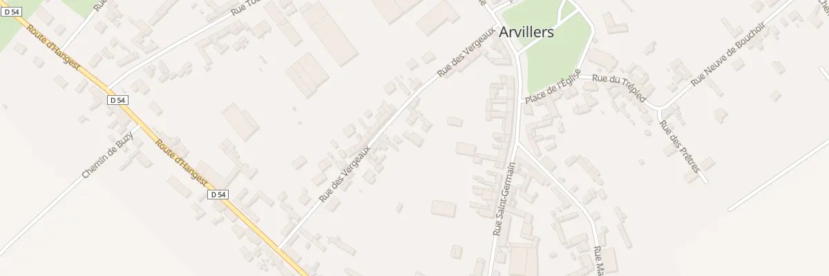 Plan du 13 Rue des Vergeaux à Arvillers
