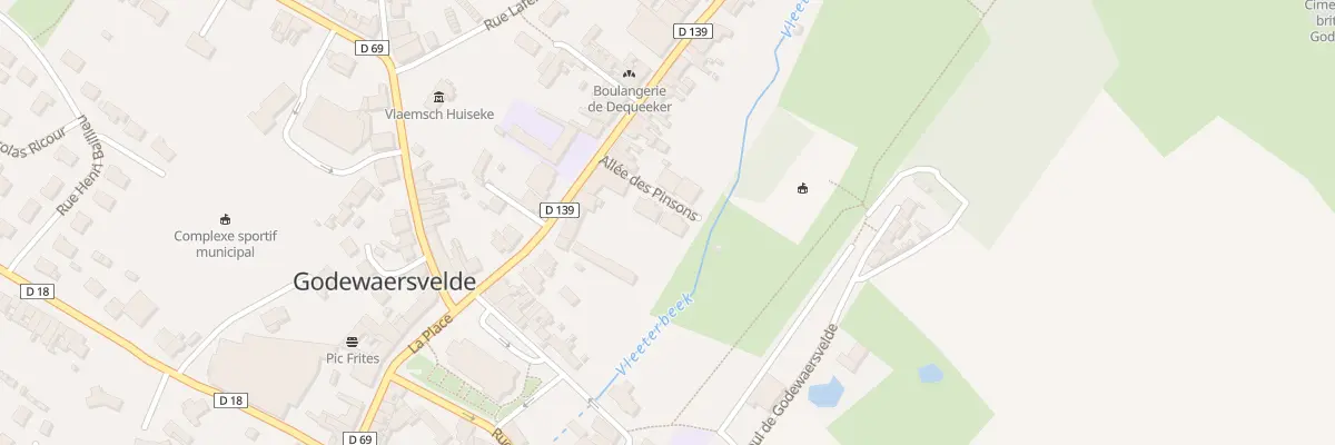 Plan du 60 All des Pinsons à Godewaersvelde