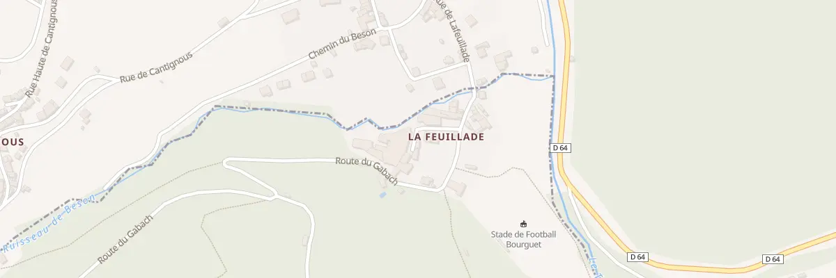 Plan du 5168F La Feuillade à Verreries-de-Moussans