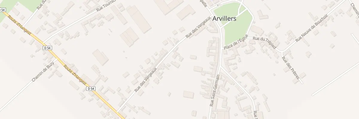 Plan du 11 Rue des Vergeaux à Arvillers