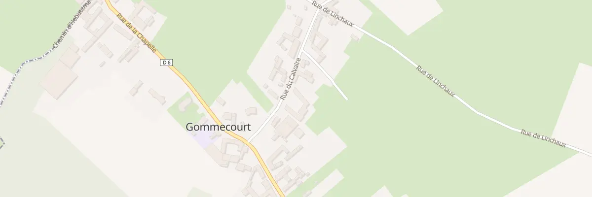 Plan du 6 Rue du Calvaire à Gommecourt