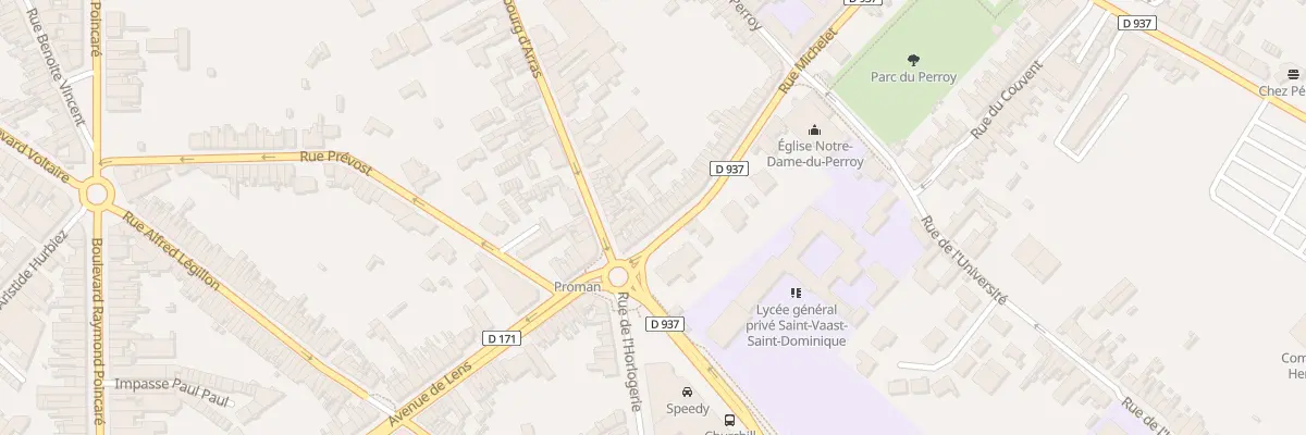 Plan du 290 Rue Michelet à Béthune