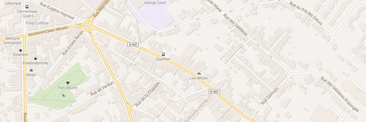 Plan du 245 Rue de Lille à Béthune