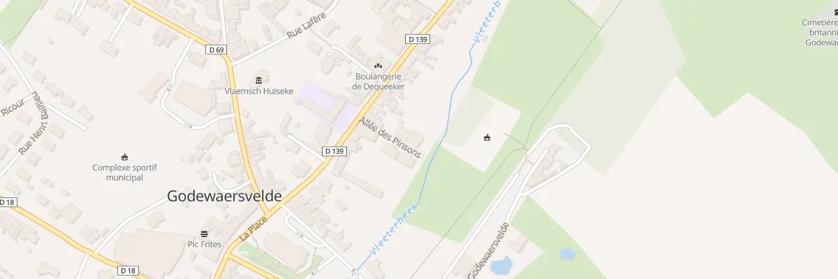 Plan du 65 All des Pinsons à Godewaersvelde