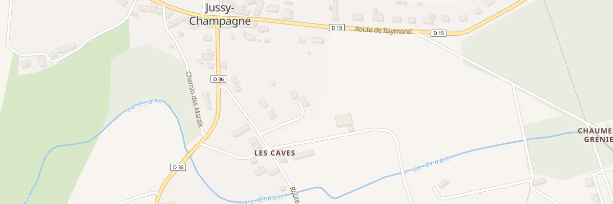 Plan du 9 Rte des Caves à Jussy-Champagne