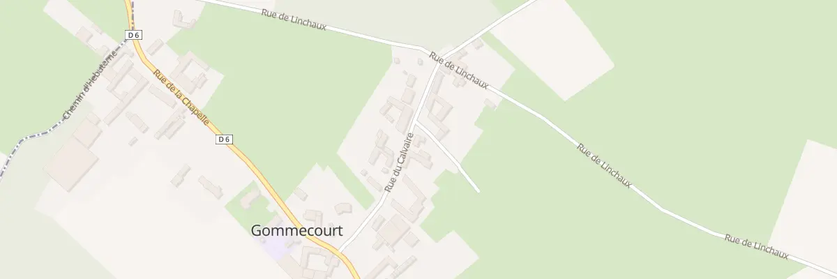 Plan du 10 Rue du Calvaire à Gommecourt