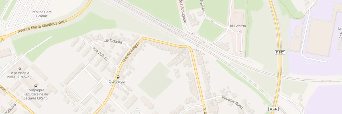 Plan du 33 Rue de Verquin à Béthune