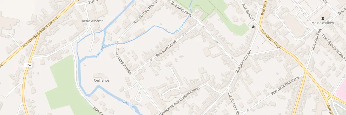 Plan du 37 Rue Jean Macé à Albert