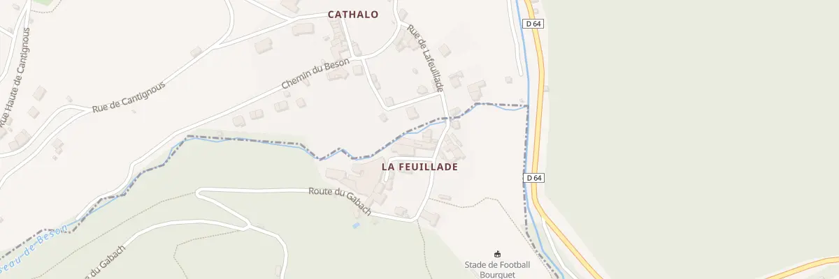 Plan du 5039 La Feuillade à Verreries-de-Moussans