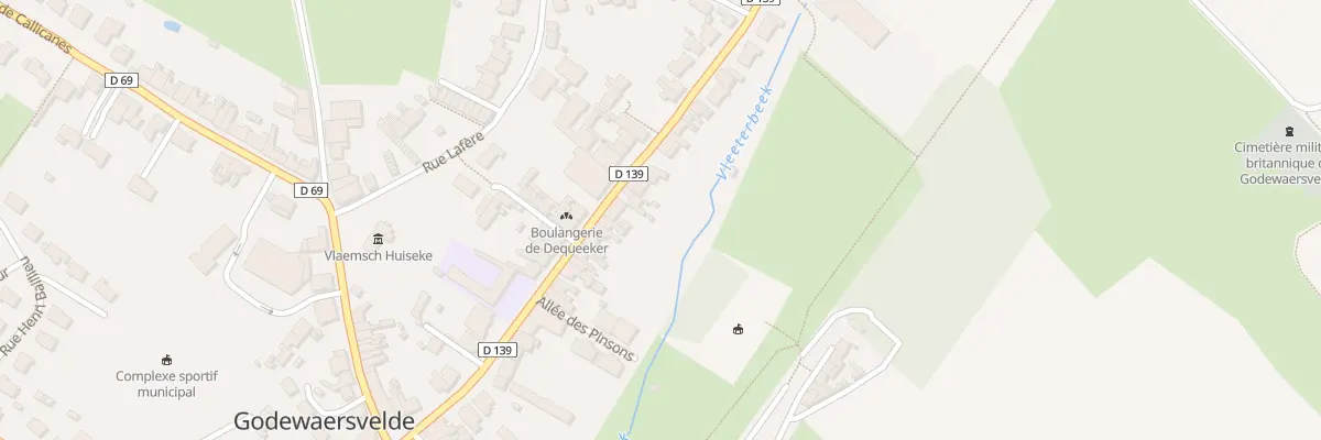 Plan du 214 Rue de Boeschepe à Godewaersvelde