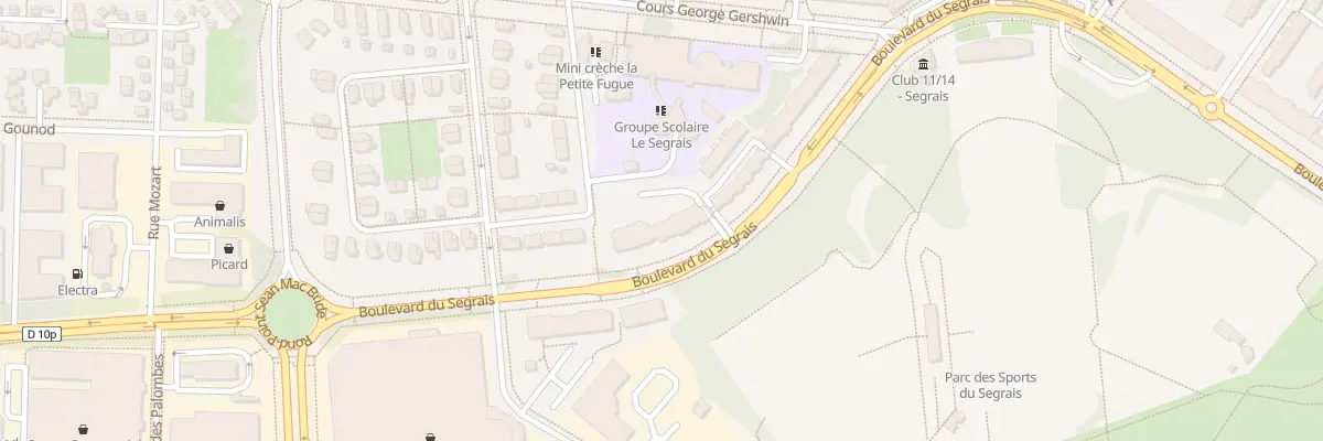 Plan du 33 Bd du Segrais à Lognes