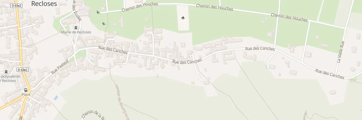 Plan du 55 Rue des Canches à Recloses