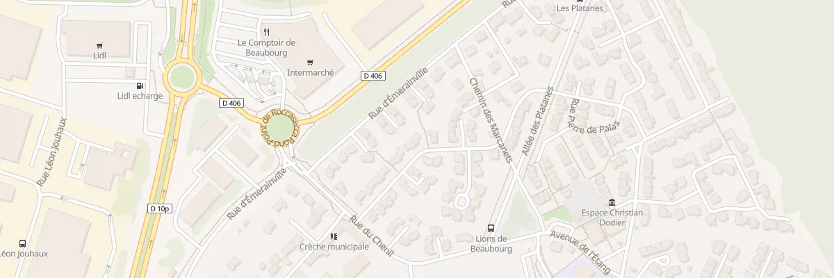 Plan du 30 Rue Jean de Beaubourg à Croissy-Beaubourg