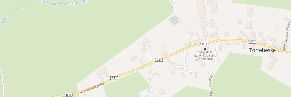 Plan du 2 Bourg de Tortebesse à Tortebesse