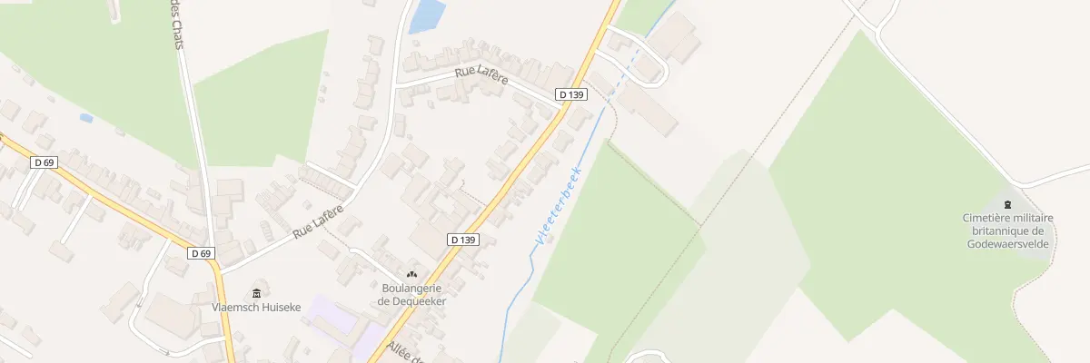 Plan du 310 Rue de Boeschepe à Godewaersvelde