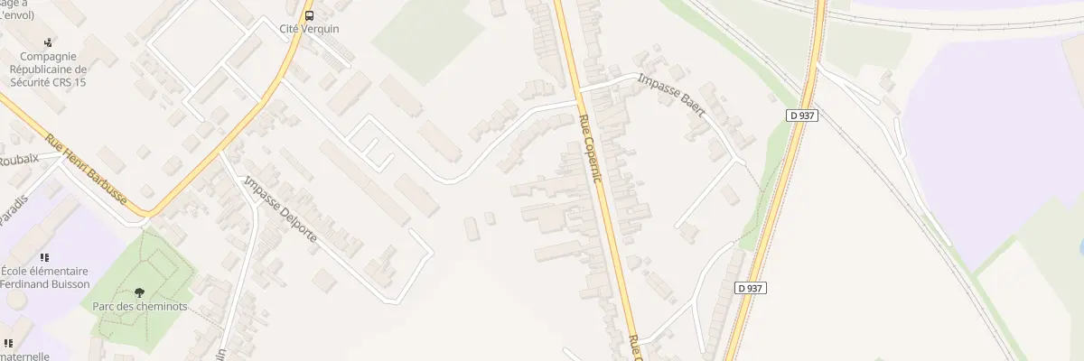 Plan du 1284 Rue Copernic à Béthune