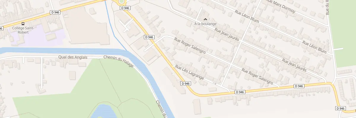 Plan du 1 Rue Leo Lagrange à Merville